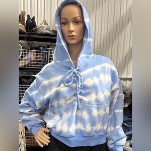 FP Movement by Free People Sky Blue Tie-Dye Hoodie